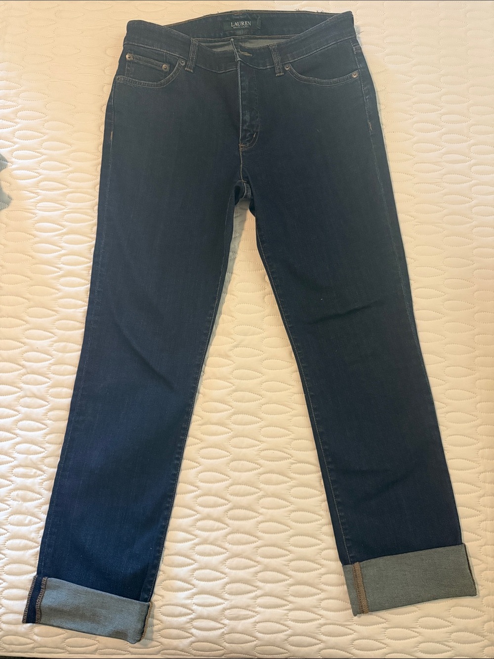 Ralph Lauren Dark Blue Cropped Jeans